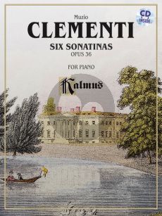 Clementi 6 Sonatinas Op.36 Piano Book with Cd