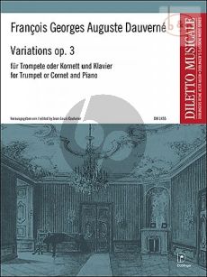Dauverne Variations Op.3 (Trumpet[C][Cornet]-Piano) (edited by Jean-Luois Couturier)