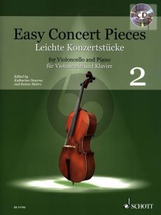 Easy Concert Pieces Vol.2 for Violoncello- Piano Book with Cd