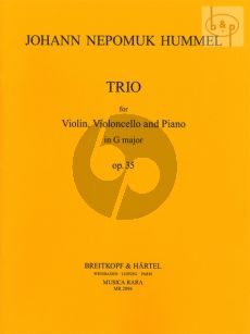 Hummel Trio G-Major Op.35 Violin-Violoncello-Piano