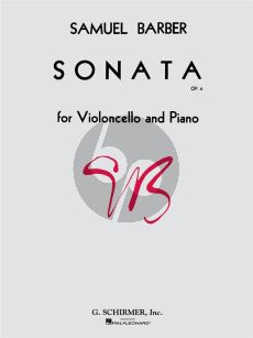 Barber Sonata Op. 6 Cello and Piano