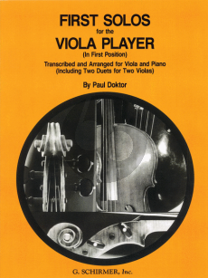 Album First Solos for the Viola Player 28 Pieces for Viola and Piano (seleceted and edited by Paul Doktor)