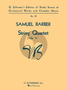 Barber String Quartet Op.11 Studyscore