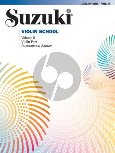 Suzuki Violin School Vol. 5 Violin part (international edition)