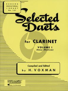 Voxman Selected Duets for Clarinet Vol.1 (Easy-Medium)