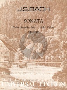 Bach Sonata d-moll BWV 1013 Altblockflöte solo (Carl Dolmetsch)