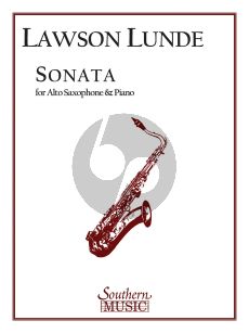 Lunde Sonata for Alto Saxophone and Piano (1959) (Advanced)