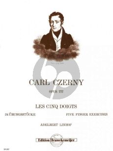 Czerny Les Cinq Doigts Op.777 (24 Ubungsstucke) Piano (Linhof)