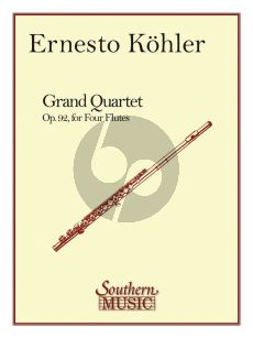 Kohler Grand Quartet D-major Op. 92 4 Flutes (Score/Parts)