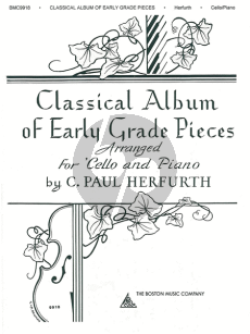 Album Classical Album of Early Grade Pieces Cello and Piano (arranged by C. Paul Herfurth)