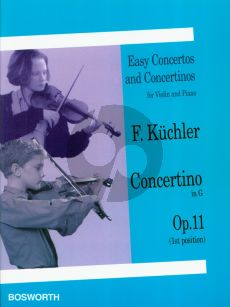 Kuchler Concertino G-major Op.11 Violin-Piano (1st Position)