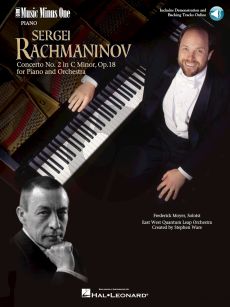 Rachmaninoff oncerto No.2 C-Minor Op.18 Piano-Orchestra Book with Audio Online (Music Minus One)