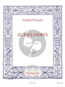 Faure 20 Melodies Vol.2 Voix Moyenne