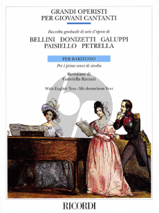 Album Great Opera Composers for Young Singers for Bariton (Edited by Gabriella Ravazzi) (Italian/German/English)