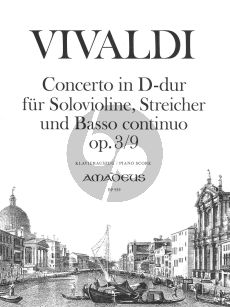 Vivaldi Konzert D-dur Op.3 No.9 Violine - Klavier ((L'Estro Armonico)) (Morgan)