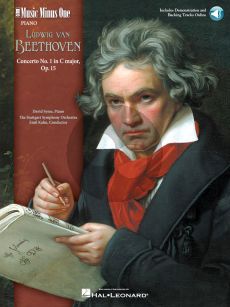 Beethoven Piano Concerto No.1 Op.15 C-Major Book with Audio Online with Slower Tempo Practice Version (MMO) (Pianist David Syme)