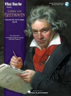 Beethoven Piano Concerto No.4 G-Major Op.58 (Book with Audio Online with Slower Tempo Practice Version (MMO) (Pianist Kevin Class)