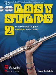 Kastelein Easy Steps Vol.2 voor Fluit (Bk-CD Rom- 2 Cd's) (In eenvoudige stappen fluit leren spelen)