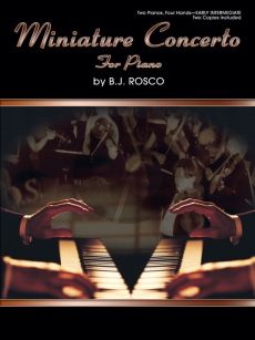 Rosco Miniature Concerto for 2 Piano's 4 Hands (2 Copies Included)