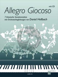 Hellbach Allegro Giocoso (7 klassische Sonatinensatze) (Bk-Cd) (CD mit Orchester Begl. von Daniel Hellbach)