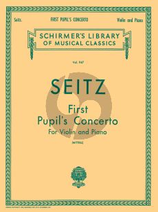Seitz Concerto No.1 D-major Op.7 Violin and Piano (edited by Philipp Mittell)
