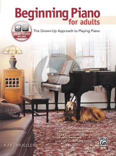 Mueller Beginning Piano for Adults Book with Audio Online (The Grown-Up Approach to Playing Piano)