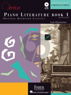 Faber Hartmann Piano Adventures - Literature Book 1 Developing Artist Original Keyboard Classics (Bk-Online Download)