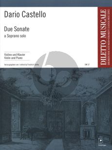 Castello Due Sonate a Soprano Solo Violin und Bc (edited by Friedrich Cerha)