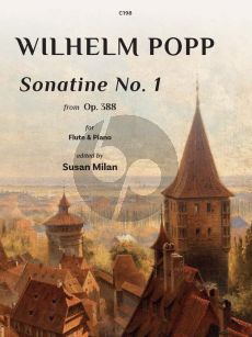 Popp Sonatine Op.388 No.1 for Flute-Piano (edited by Susan Milan) (Grades 6–8)