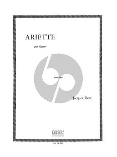 Ibert Ariette pour Guitare