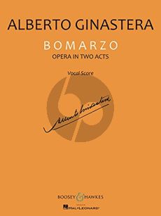 Ginastera Bomarzo (Opera in 2 Acts) Vocal Score