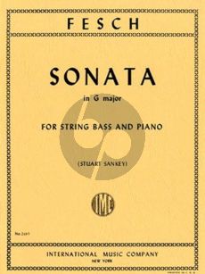 Fesch Sonata G-major Double Bass-Piano (transcr. Stuart Sankey)