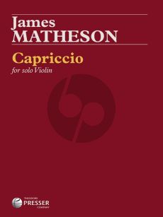 Matheson Capriccio Violin solo