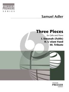 Adler Three Pieces For Cello and Piano