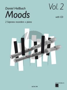 Hellbach Moods Vol.2 2 Soprano Recorders-Piano (BK-CD)