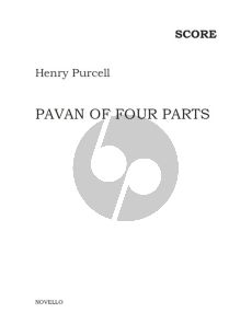 Purcell Pavan of Four Voices g-minor 3 Violins-Bass (Score/Parts)