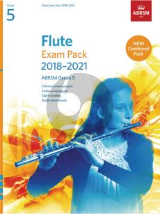 Flute Exam Pack 2018–2021, ABRSM Grade 5 Flute-Piano (Book with Audio online)