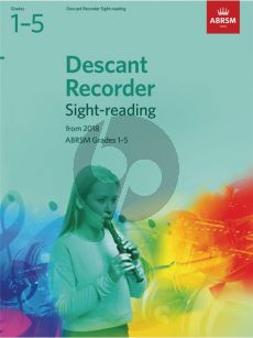 Descant Recorder Sight-Reading Tests, ABRSM Grades 1–5 from 2018
