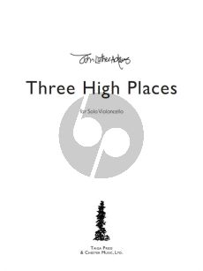 Adams Three High Places Violoncello solo