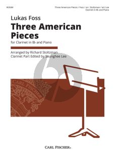 Foss Three American Pieces for Clarinet[Bb] and Piano