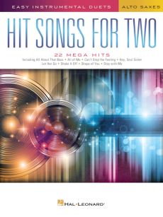 Hit Songs for Two Alto Saxophones