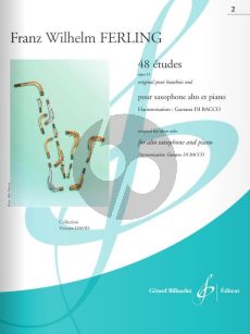 Ferling 48 Etudes Op.31 Vol.2 (No.25 - 48) Alto Saxophone-Piano (edited by Gaetano Di Bacco)