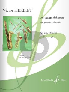 Herbiet Les quattre éléments Saxophone alto seule