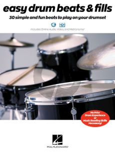 Easy Drum Beats & Fills (30 Simple and Fun Beats to Play on Your Drumset) (Book with Audio online)