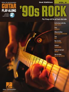 '90 s Rock for Guitar (Hal Leonard Guitar Play-Along Vol. 6) (Book with Audio online)