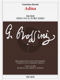 Rossini Adina Vocal Score (Ital-Eng) (Edizione critica F. Della Seta - Riduzione per canto e pianoforte)