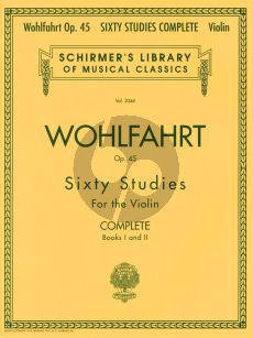 Wohlfahrt 60 Studies for the Violin Opus 45 Book 1 and 2 Complete