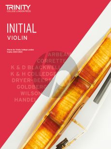 Trinity Violin 2020-2023 Initial Violin and Piano