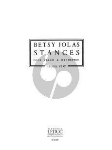 Jolas Stances pour Piano et Orchestre (Study Score)