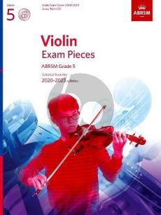 Album Violin Exam Pieces 2020-2023, ABRSM Grade 5 Solo Part with Piano and Cd